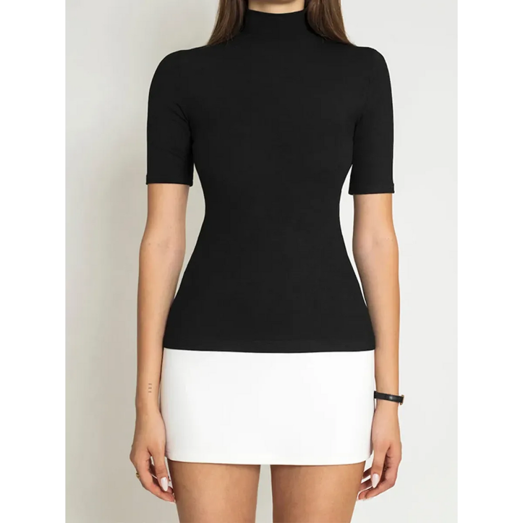 Harajuku Patchwork Turtleneck Mini Dress - All Dresses - Dresses - 5