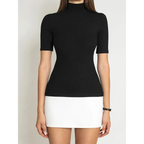 Harajuku Patchwork Turtleneck Mini Dress - All Dresses - Dresses - 5