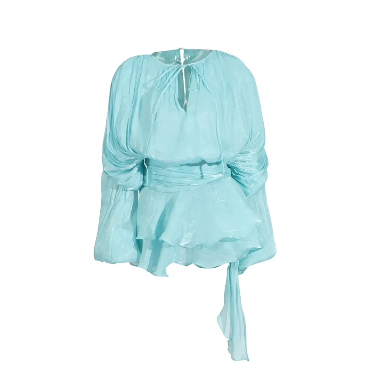 Twotwinstyle Patchwork Lace-Up Mini Dress - All Dresses - Mini Dress - 10