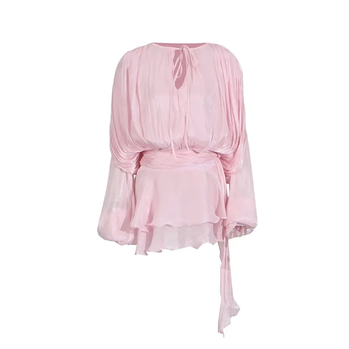 Twotwinstyle Patchwork Lace-Up Mini Dress - All Dresses - Mini Dress - 16