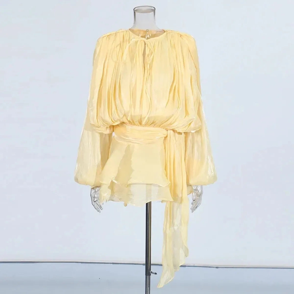 Twotwinstyle Patchwork Lace-Up Mini Dress - All Dresses - Mini Dress - 6