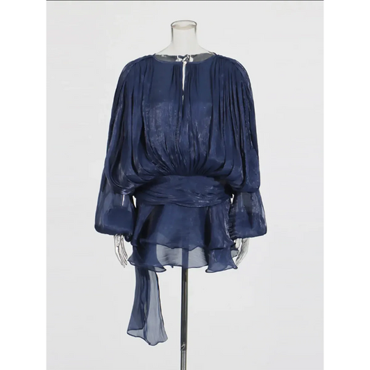 Twotwinstyle Patchwork Lace-Up Mini Dress - All Dresses - Mini Dress - 1