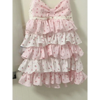 Strawberry Ruffle Tiered Mini Dress - All Dresses - Mini Dress - 3