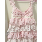Strawberry Ruffle Tiered Mini Dress - All Dresses - Mini Dress - 4