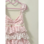 Strawberry Ruffle Tiered Mini Dress - All Dresses - Mini Dress - 5