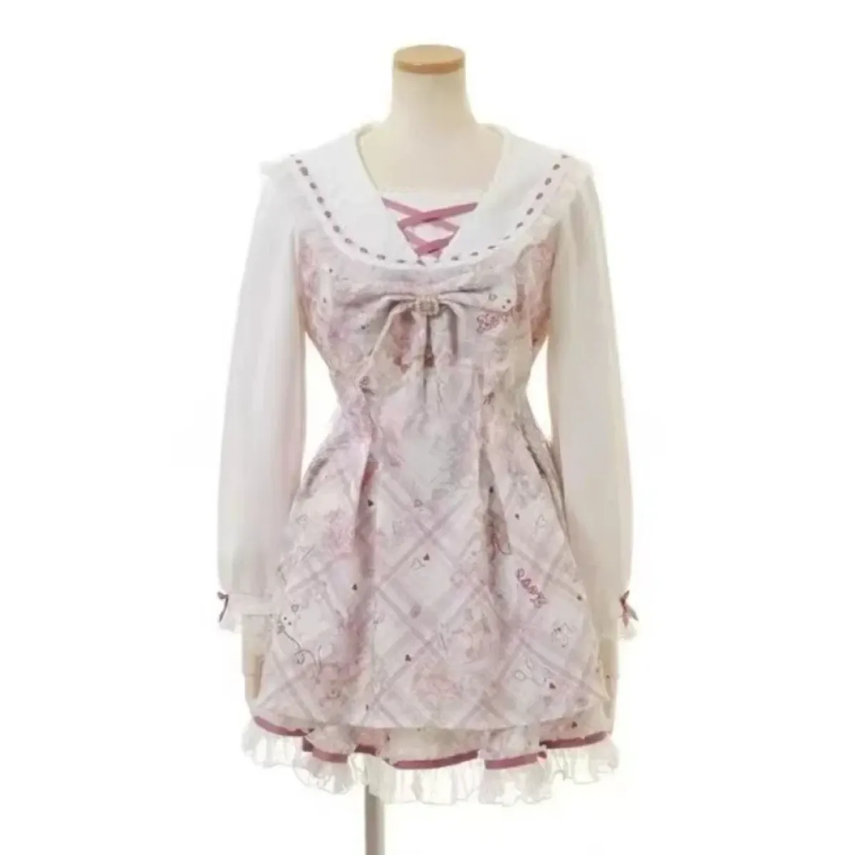 Sweet Fairy Lolita Bow Mini Dress - All Dresses - Lolita Dress - 2