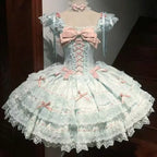 Sweet Princess Lace Bow Lolita Mini Dress - All Dresses - Lolita Dress - 7