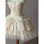 Sweet Princess Lace Bow Lolita Mini Dress - All Dresses - Lolita Dress - 4