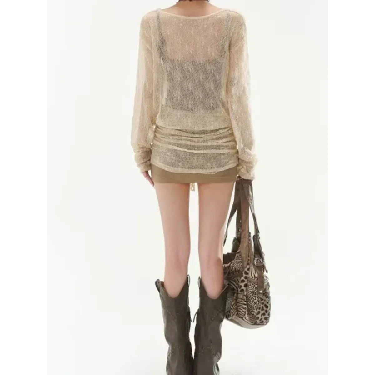 Fairycore Lace Patchwork Two-Piece Mini Dress Set - All Dresses - Mini Dress - 3