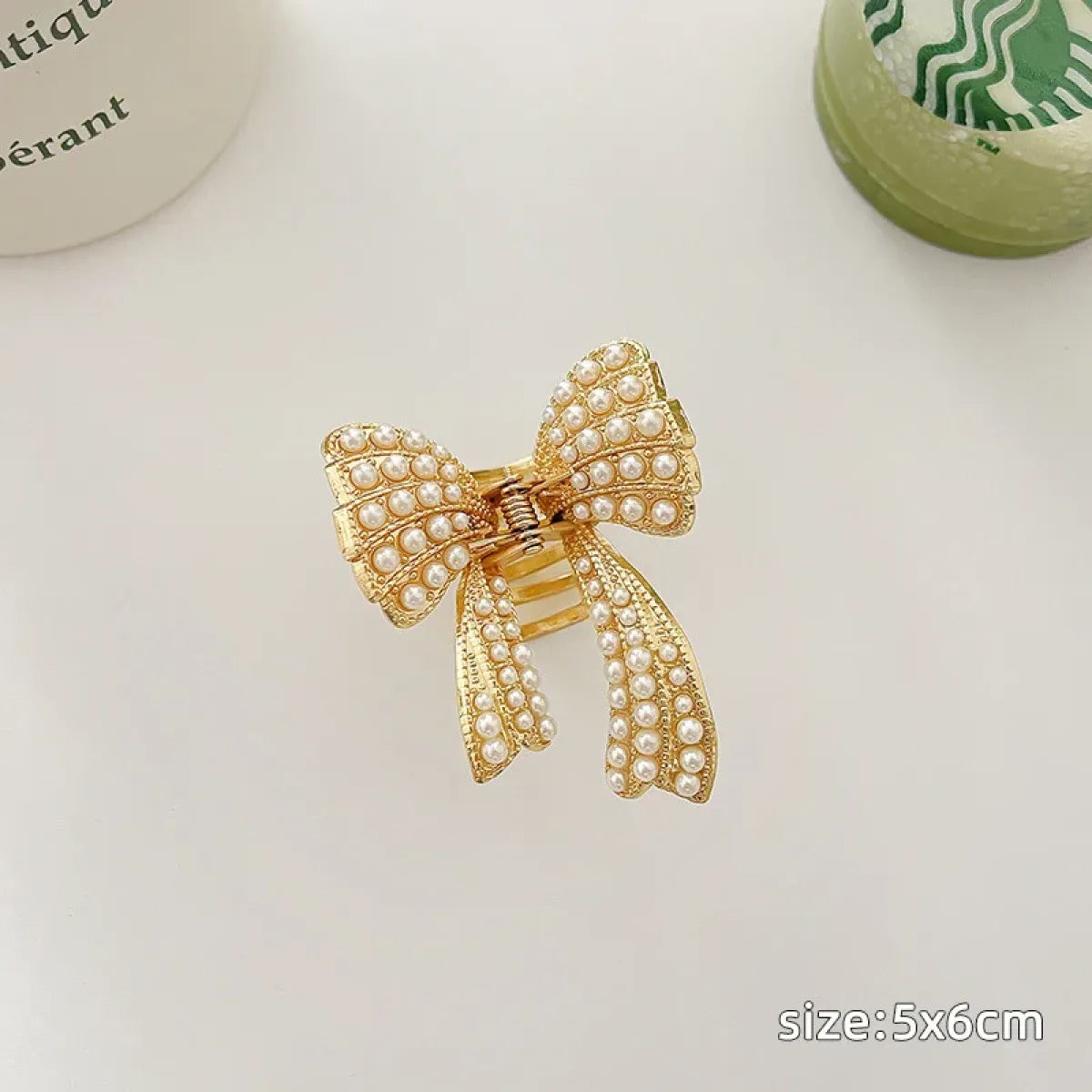 Gold Pearl Rhinestone Mini Hair Clip - Best Sellers - Hair Accessories - 11