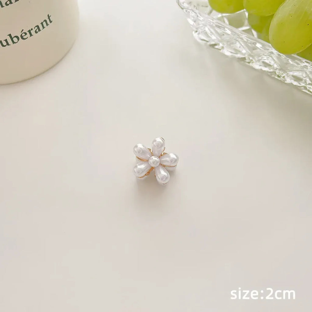 Gold Pearl Rhinestone Mini Hair Clip - Best Sellers - Hair Accessories - 16