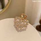 Gold Pearl Rhinestone Mini Hair Clip - Best Sellers - Hair Accessories - 18