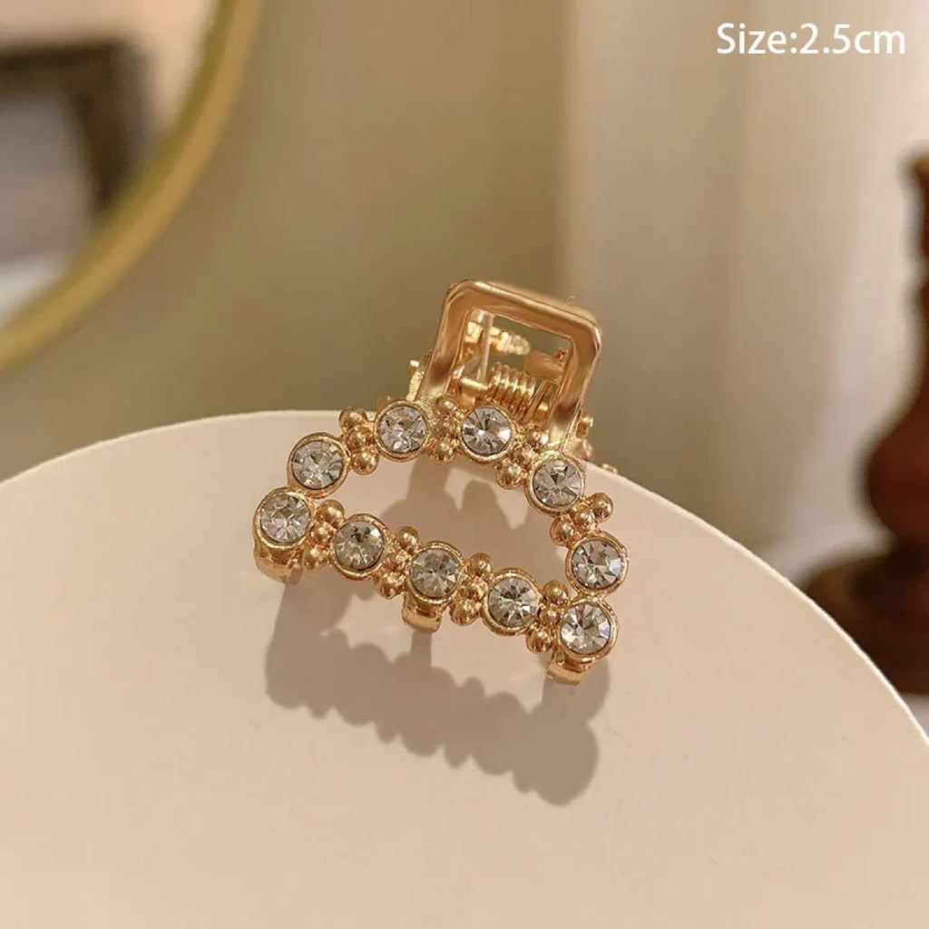 Gold Pearl Rhinestone Mini Hair Clip - Best Sellers - Hair Accessories - 26