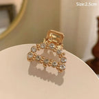 Gold Pearl Rhinestone Mini Hair Clip - Best Sellers - Hair Accessories - 26