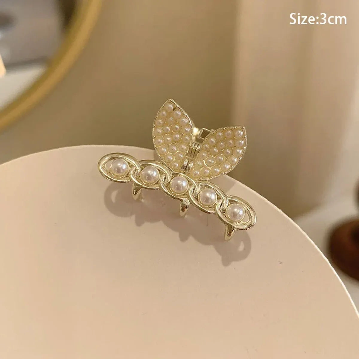 Gold Pearl Rhinestone Mini Hair Clip - Best Sellers - Hair Accessories - 31