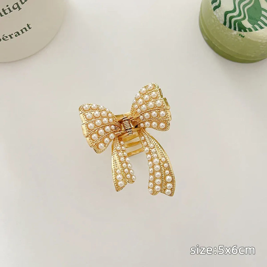 Gold Pearl Rhinestone Mini Hair Clip - Best Sellers - Hair Accessories - 34