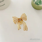 Gold Pearl Rhinestone Mini Hair Clip - Best Sellers - Hair Accessories - 34