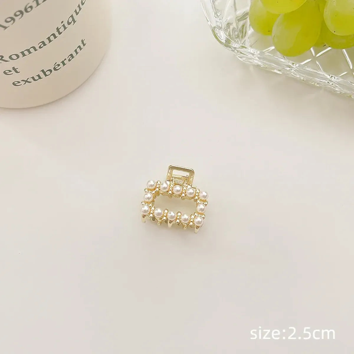 Gold Pearl Rhinestone Mini Hair Clip - Best Sellers - Hair Accessories - 37