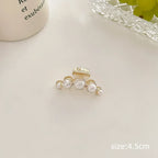 Gold Pearl Rhinestone Mini Hair Clip - Best Sellers - Hair Accessories - 40