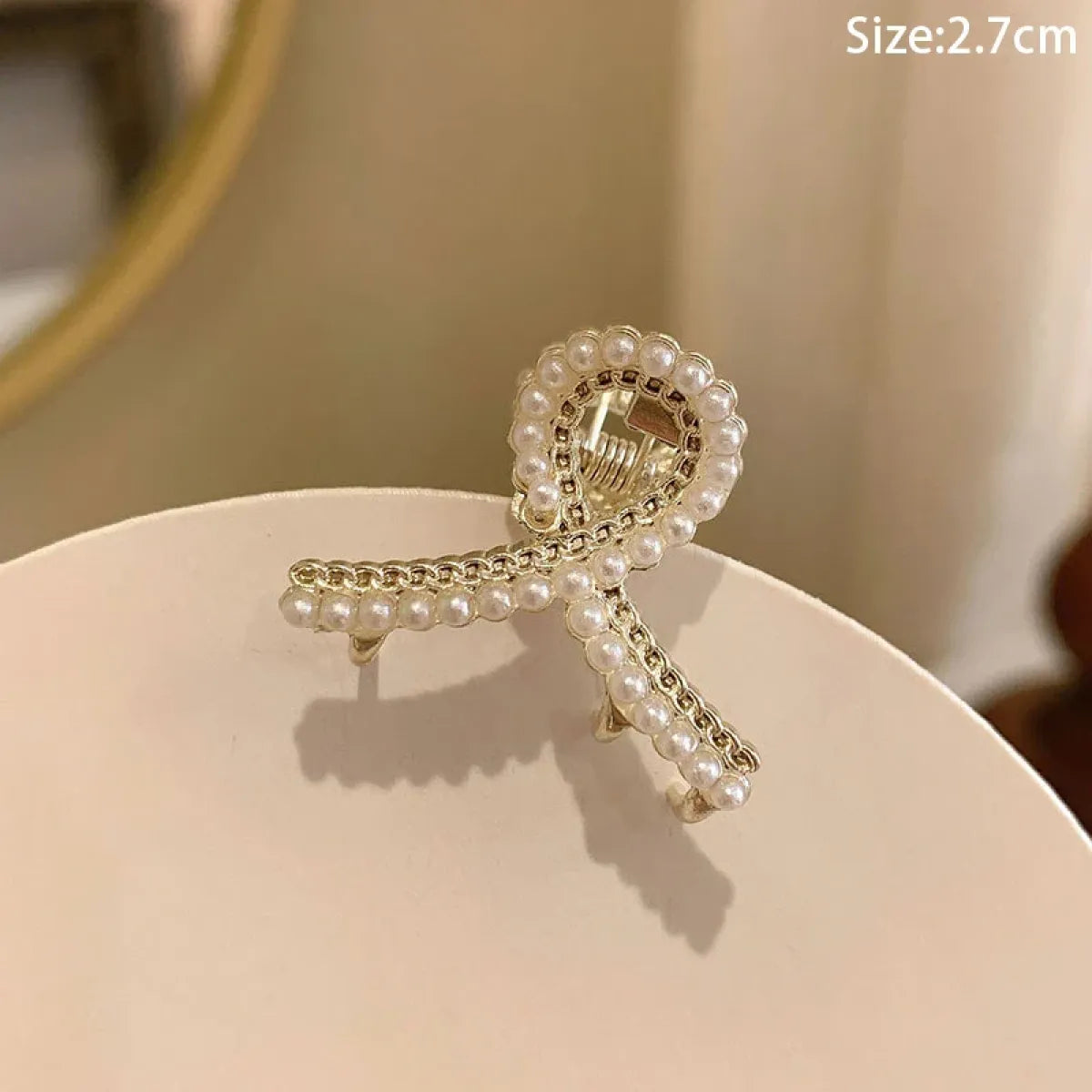 Gold Pearl Rhinestone Mini Hair Clip - Best Sellers - Hair Accessories - 41
