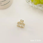 Gold Pearl Rhinestone Mini Hair Clip - Best Sellers - Hair Accessories - 42