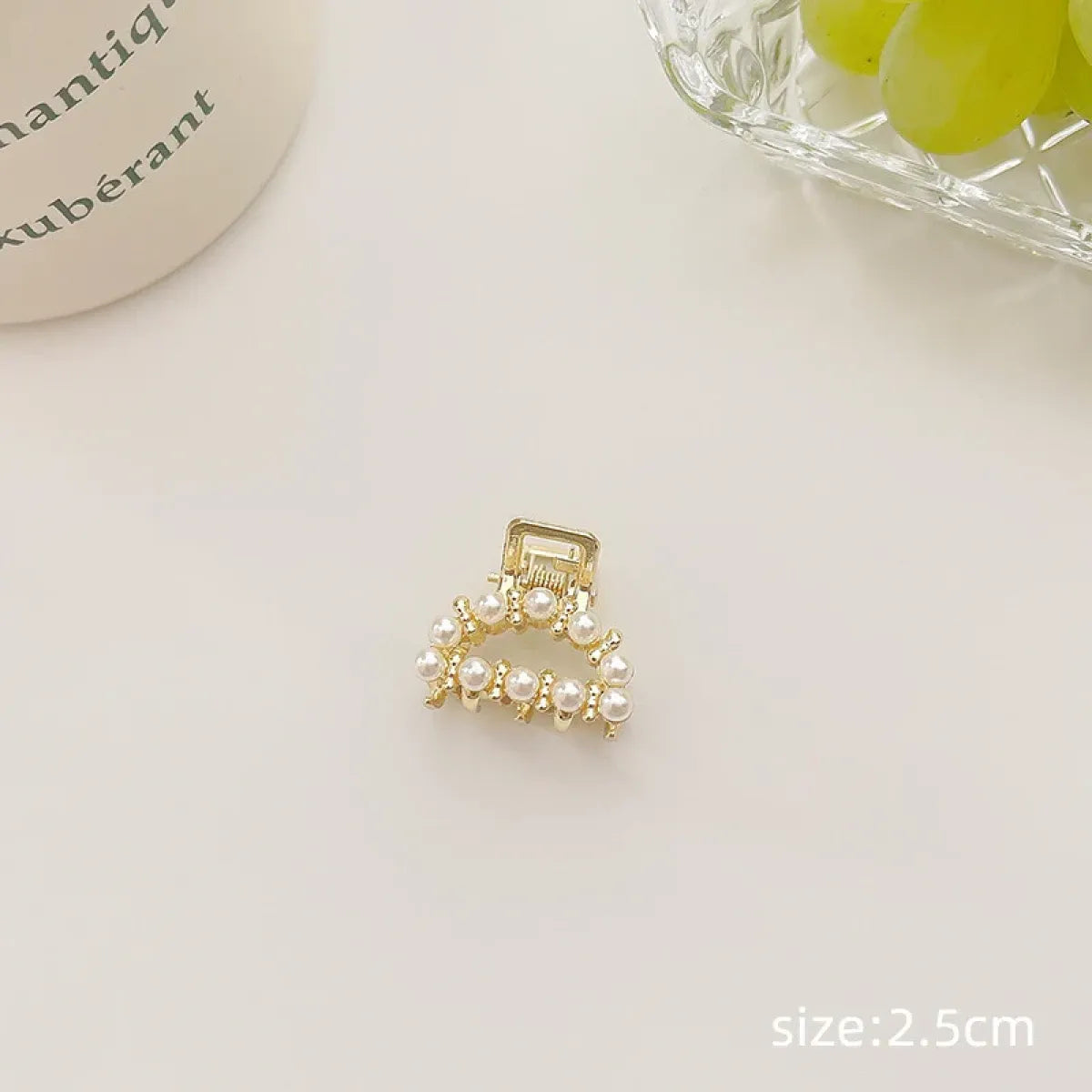 Gold Pearl Rhinestone Mini Hair Clip - Best Sellers - Hair Accessories - 7