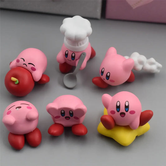 Mini Kirby PVC Figurine Set – 3-4cm Desktop Decor - Tops - Figurine - 1