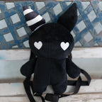 Rabbit Plush Backpack – Black (14”) - Women Bags & Wallets - Stuffed Animals - 4