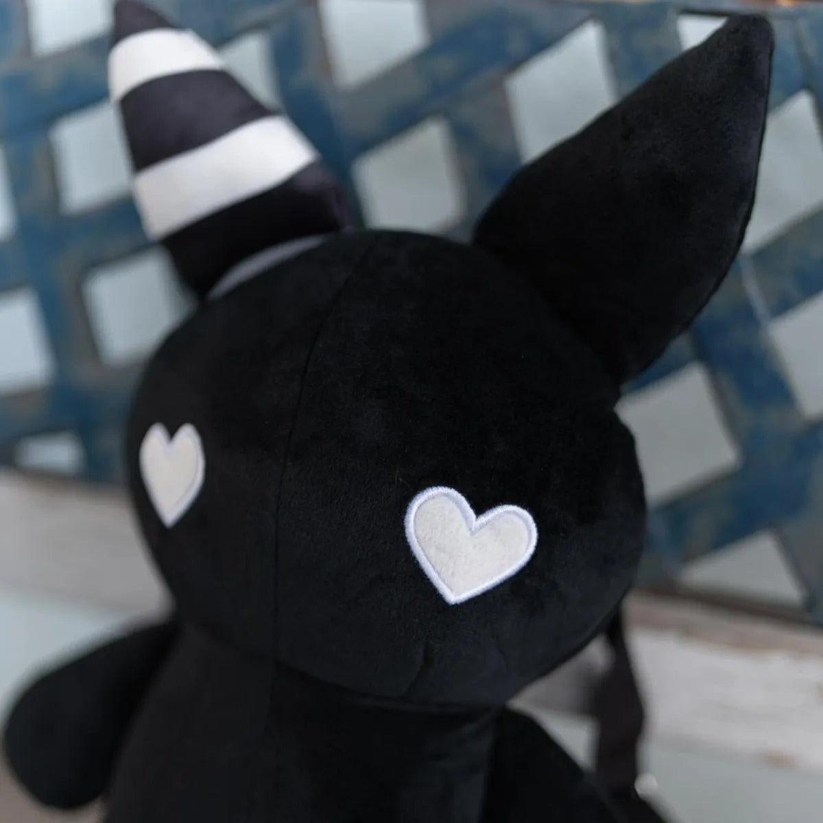 Rabbit Plush Backpack – Black (14”) - Women Bags & Wallets - Stuffed Animals - 6
