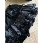Black Punk Ruffle Mini Skirt - Bottoms - Skirts - 5
