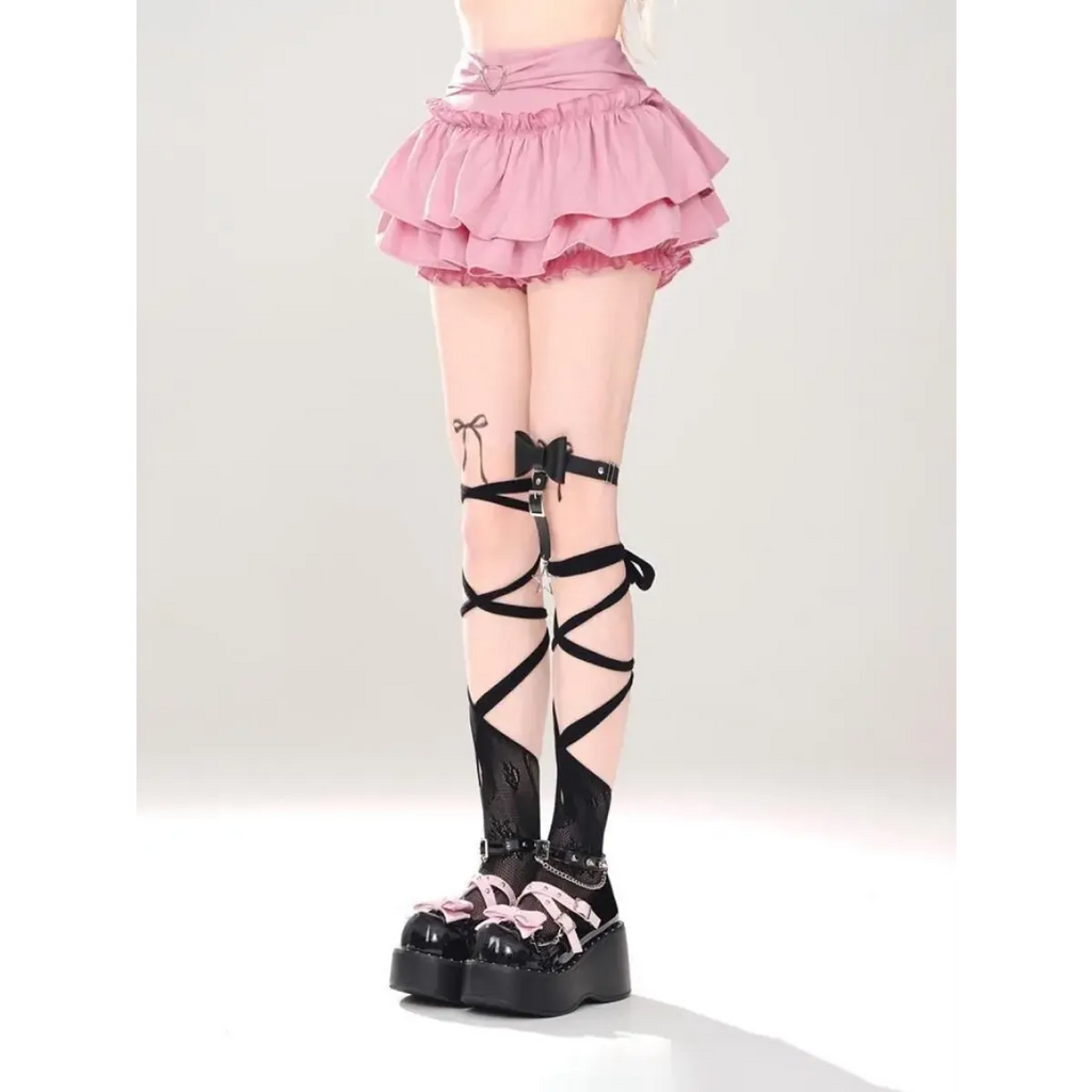 Fairy Kei Ruffle Mini Skirt - Bottoms - Skirt - 12