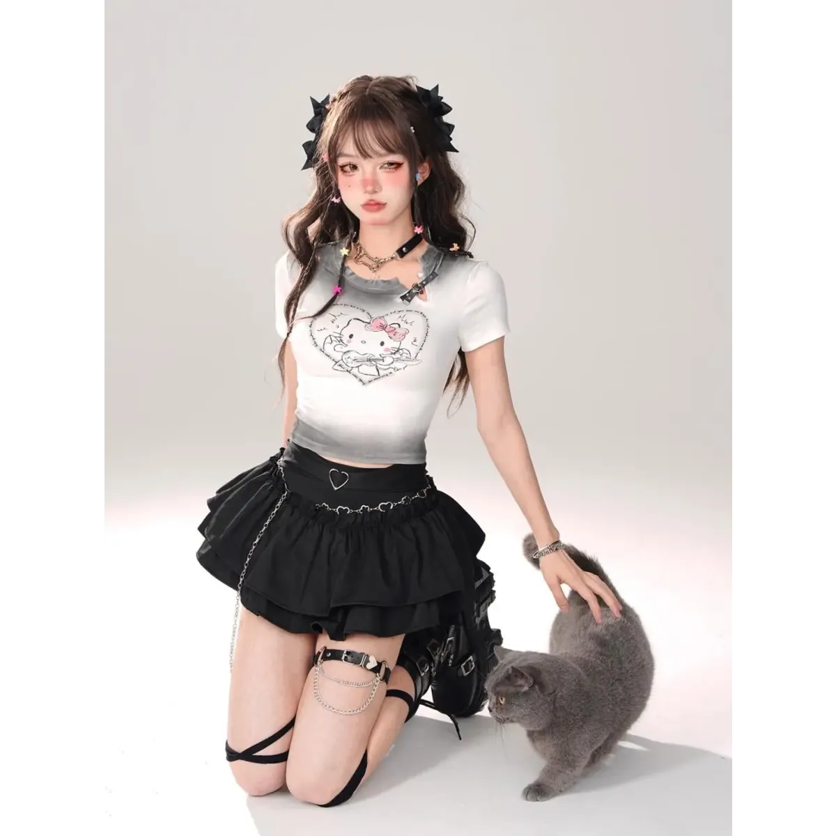 Fairy Kei Ruffle Mini Skirt - Bottoms - Skirt - 13