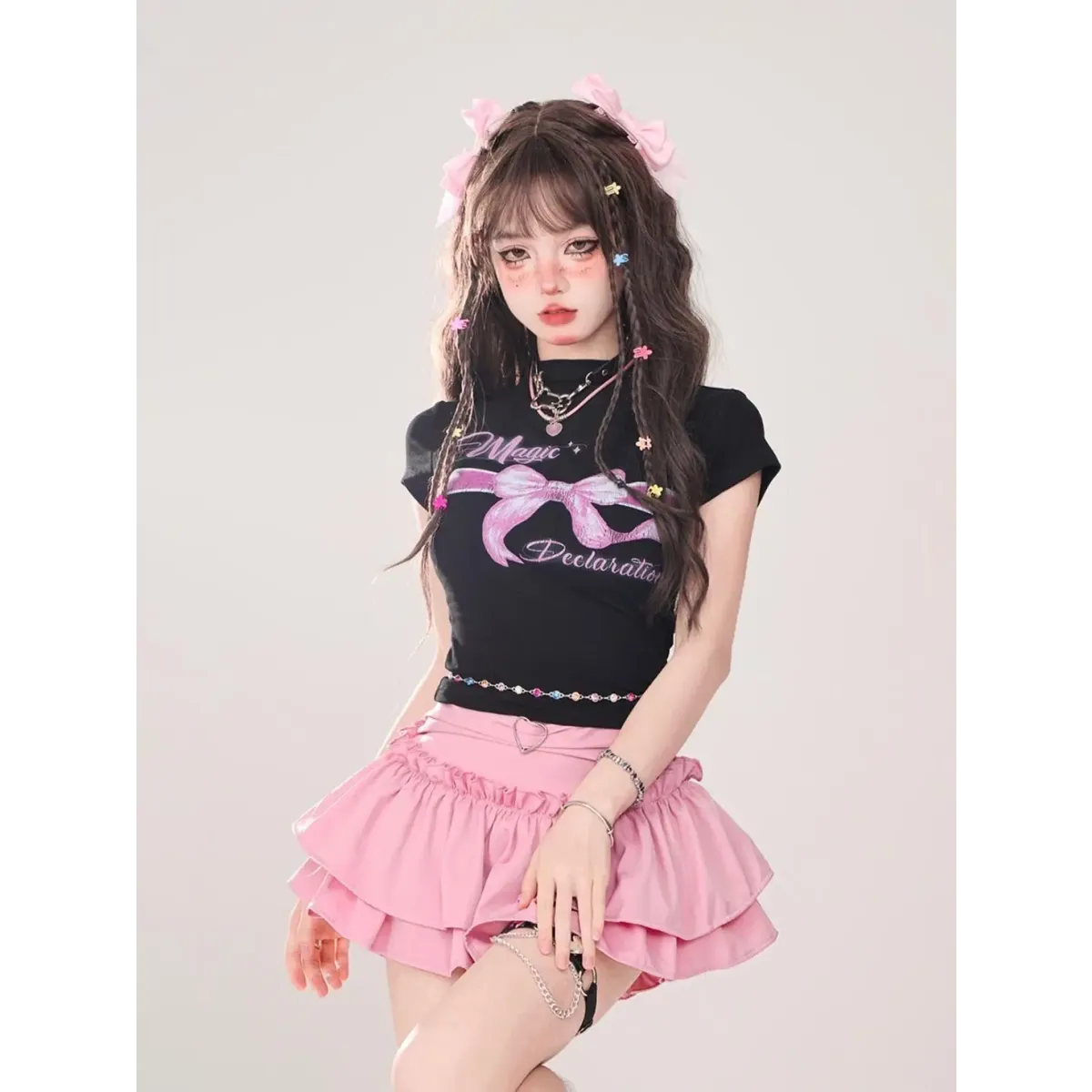 Fairy Kei Ruffle Mini Skirt - Bottoms - Skirt - 23