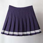 Harajuku Gothic Pleated Mini Skirt – Punk High Waist Patchwork Style - Bottoms - Skirts - 10