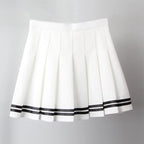 Harajuku Gothic Pleated Mini Skirt – Punk High Waist Patchwork Style - Bottoms - Skirts - 7