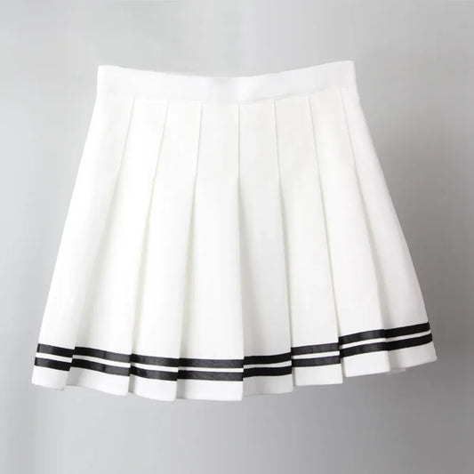 Harajuku Gothic Pleated Mini Skirt – Punk High Waist Patchwork Style - Best Sellers - Skirts - 7