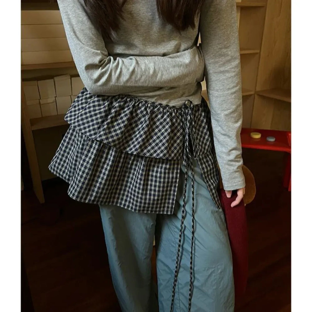 Harajuku Plaid Ruffle Mini Skirt - Bottoms - Skirts - 1