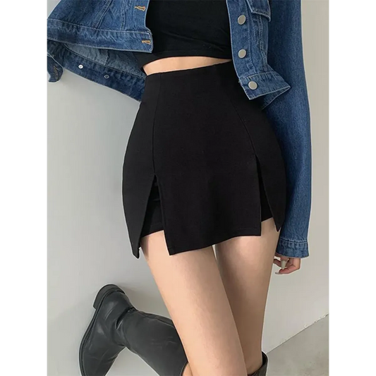Harajuku Split Mini Skirt Shorts - Bottoms - Skirts - 2