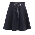 Gothic Lace-Up Mini Skirt – Harajuku Hipster Style for Women - Bottoms - Skirts - 8