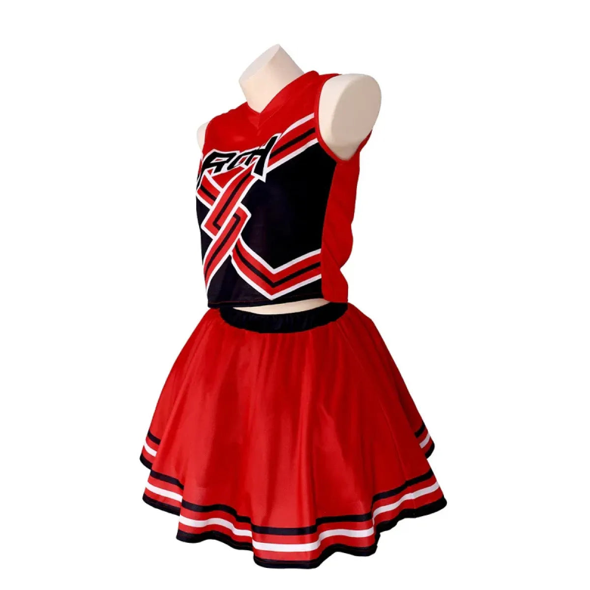 Takerlama RCH Printed Cheerleader Uniform Bring it On Cosplay Women’s Fancy Dress Tank Top Mini Skirt Halloween Costume