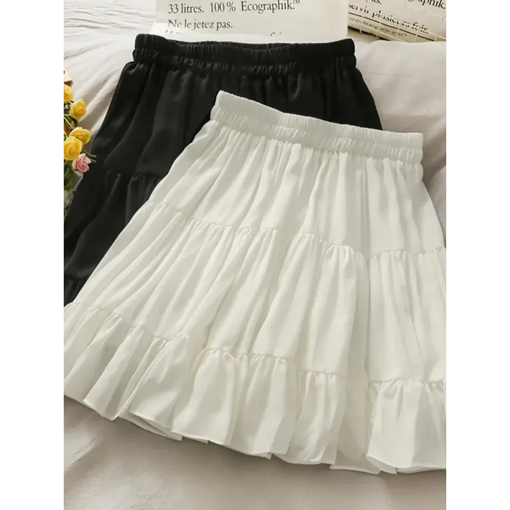 Kawaii Ruffle Pleated Mini Skirt - Bottoms - Mini Skirts - 2