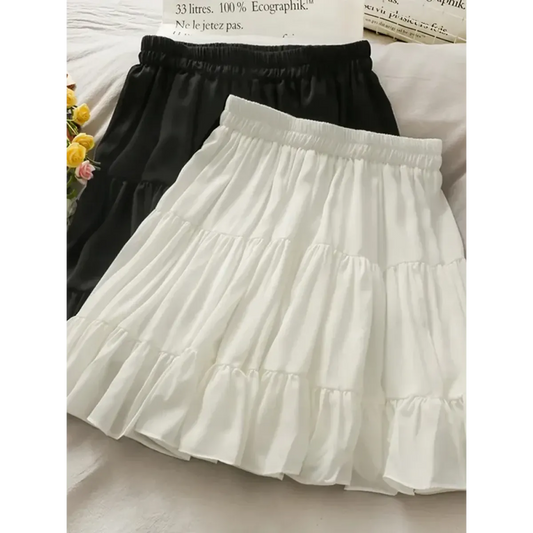 Kawaii Ruffle Pleated Mini Skirt - Bottoms - Mini Skirts - 2