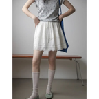 Korean Lace Ruffle Mini Skirt - Bottoms - Mini Skirts - 2
