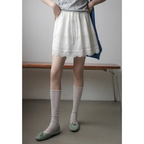 Korean Lace Ruffle Mini Skirt - Bottoms - Mini Skirts - 4