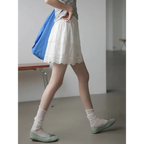 Korean Lace Ruffle Mini Skirt - Bottoms - Mini Skirts - 5