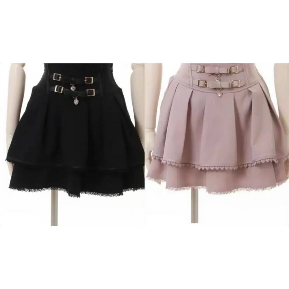 Fairycore Lace Bandage Mini Skirt - Bottoms - Mini Skirt - 1