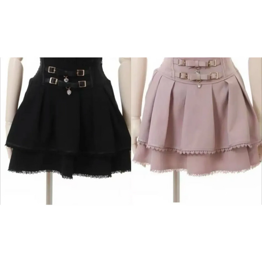 Fairycore Lace Bandage Mini Skirt - Bottoms - Mini Skirt - 1