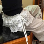 Lolita Lace Ruffle Mini Skirt - Bottoms - Skirts - 3