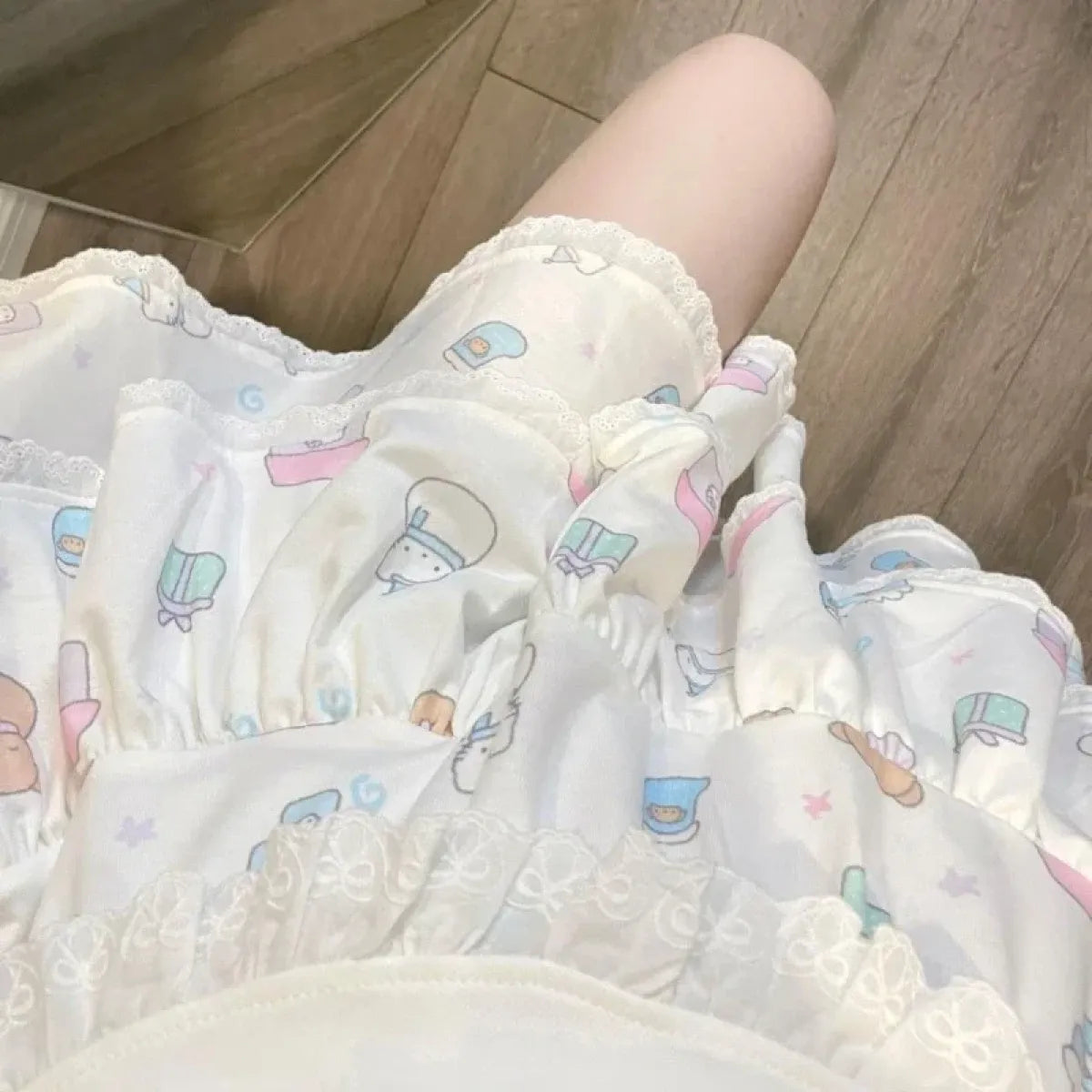 Pastel Ruffle Lace Mini Skirt - Bottoms - Skirts - 5