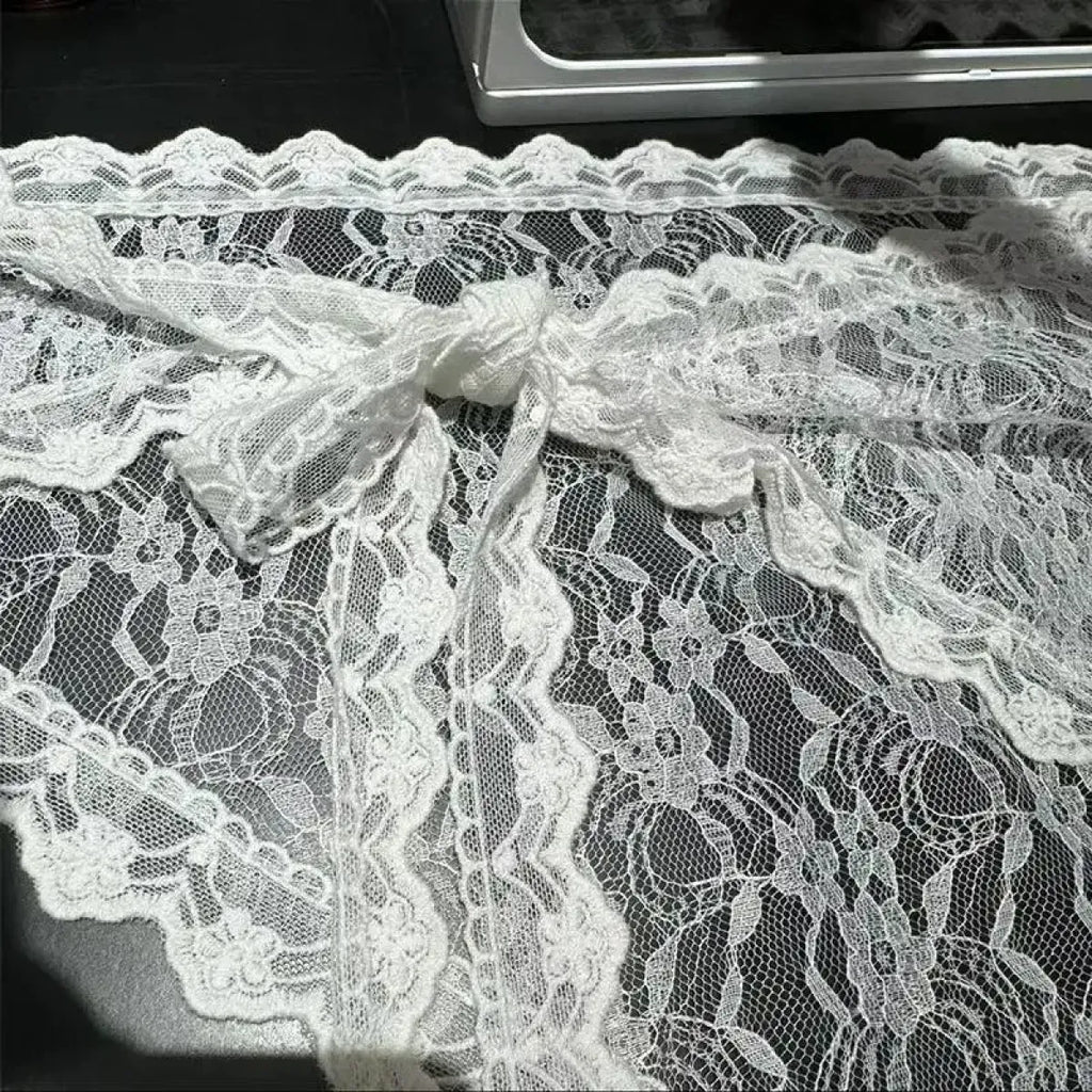 Sweet Lace Mini Skirt - Bottoms - Skirts - 4